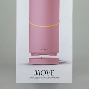 Unopened VITRUVI Cordless Essential Oil Diffuser MOVE - Color: Candy (Pink)